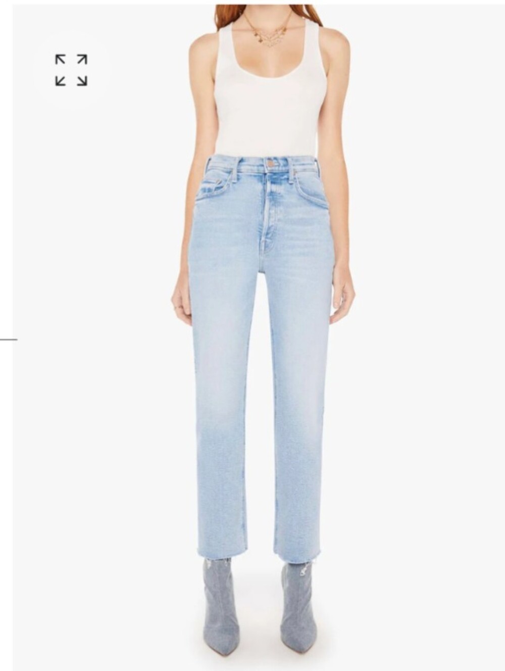 Mother The Tripper Ankle Fray Jeans